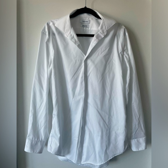 Formal Work Wear White Simple Shirt - Picture 1 of 2
